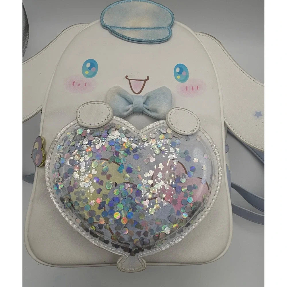 Her Universe Sanrio Cinnamoroll Mini Backpack Blue White Heart Shaker Bag